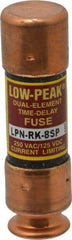 Cooper Bussmann - 125 VDC, 250 VAC, 8 Amp, Time Delay General Purpose Fuse - Fuse Holder Mount, 50.8mm OAL, 100 at DC, 300 at AC (RMS) kA Rating, 9/16" Diam - All Tool & Supply