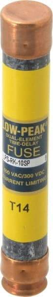 Cooper Bussmann - 300 VDC, 600 VAC, 10 Amp, Time Delay General Purpose Fuse - Fuse Holder Mount, 127mm OAL, 100 at DC, 300 at AC (RMS) kA Rating, 13/16" Diam - All Tool & Supply