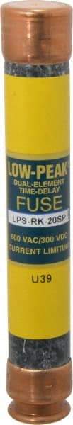 Cooper Bussmann - 300 VDC, 600 VAC, 20 Amp, Time Delay General Purpose Fuse - Fuse Holder Mount, 127mm OAL, 100 at DC, 300 at AC (RMS) kA Rating, 13/16" Diam - All Tool & Supply