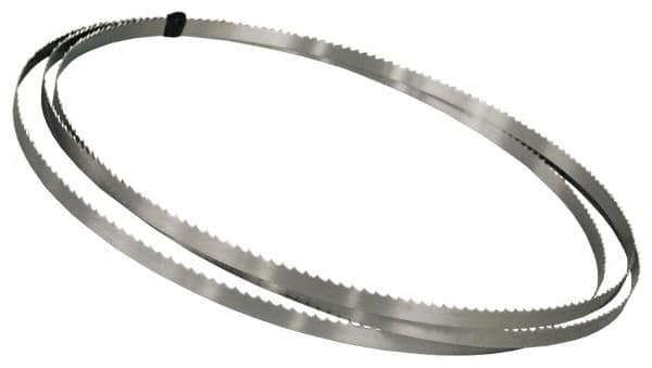 Welded Bandsaw Blade: 7' 9-1/2″ Long, 0.02″ Thick, 6 TPI High Carbon Steel, Toothed Edge, Constant Pitch