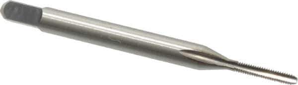 Kennametal - #0-80 UNF 2B 2 Flute Bright Finish High Speed Steel Straight Flute Standard Hand Tap - Bottoming, Right Hand Thread, 1.63" OAL, 0.313" Thread Length, H2 Limit, Oversize - All Tool & Supply