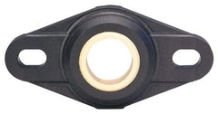 Igus - 12mm ID, 56.7mm OAL2-Bolt Flange Bearing - 247 Lb Dyn Cap, 41" Btw Mnt Hole Ctrs, Thermoplastic - All Tool & Supply