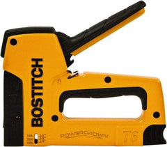 Stanley Bostitch - Manual Staple Gun - 1/4, 5/16, 3/8, 1/2, 9/16" Staples, 84 Lb Capacity, Yellow, Aluminum Die Cast - All Tool & Supply