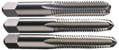 Hertel - #10-24 UNC, 4 Flute, Bottoming, Plug & Taper, Bright Finish, High Speed Steel Tap Set - 2-3/8" OAL, 2B/3B Class of Fit - All Tool & Supply