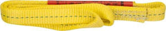 Lift-All - 3' Long x 1" Wide, 1,600 Lb Vertical Capacity, 1 Ply, Polyester Web Sling - 1,250 Lb Choker Capacity, Yellow, with Web Sling for Lifting - All Tool & Supply