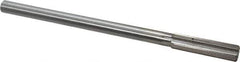 Interstate - 0.513" High Speed Steel Chucking Reamer - Straight Flute, 0.4355" Straight Shank, 2" Flute Length, 8" OAL - All Tool & Supply