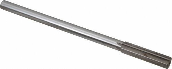 Interstate - 0.524" High Speed Steel Chucking Reamer - Straight Flute, 0.4355" Straight Shank, 2" Flute Length, 8" OAL - All Tool & Supply