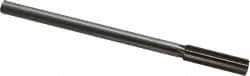 Interstate - 0.541" High Speed Steel Chucking Reamer - Straight Flute, 0.4355" Straight Shank, 2" Flute Length, 8" OAL - All Tool & Supply