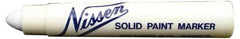 Markal - White Solid Paint Marker - Soft Crayon Tip, Alcohol Base Ink - All Tool & Supply