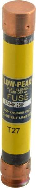 Cooper Bussmann - 300 VDC, 600 VAC, 25 Amp, Time Delay General Purpose Fuse - Bolt-on Mount, 127mm OAL, 100 at DC, 300 at AC (RMS) kA Rating, 13/16" Diam - All Tool & Supply