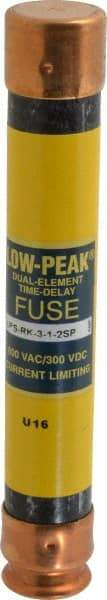 Cooper Bussmann - 300 VDC, 600 VAC, 3.5 Amp, Time Delay General Purpose Fuse - Fuse Holder Mount, 127mm OAL, 100 at DC, 300 at AC (RMS) kA Rating, 13/16" Diam - All Tool & Supply