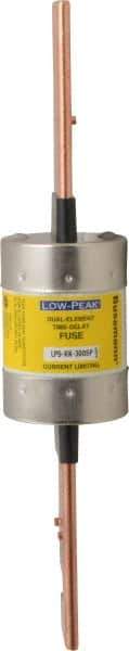 Cooper Bussmann - 300 VDC, 600 VAC, 300 Amp, Time Delay General Purpose Fuse - Bolt-on Mount, 11-5/8" OAL, 100 at DC, 300 at AC (RMS) kA Rating, 2-9/16" Diam - All Tool & Supply