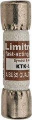 Cooper Bussmann - 600 VAC, 0.13 Amp, Fast-Acting General Purpose Fuse - Fuse Holder Mount, 1-1/2" OAL, 100 at AC kA Rating, 13/32" Diam - All Tool & Supply