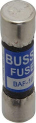 Cooper Bussmann - 250 VAC, 10 Amp, Fast-Acting General Purpose Fuse - Fuse Holder Mount, 1-1/2" OAL, 10 at 125 V kA Rating, 13/32" Diam - All Tool & Supply