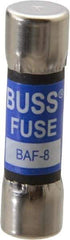 Cooper Bussmann - 250 VAC, 8 Amp, Fast-Acting General Purpose Fuse - Fuse Holder Mount, 1-1/2" OAL, 10 at 125 V kA Rating, 13/32" Diam - All Tool & Supply