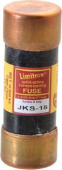 Cooper Bussmann - 600 VAC, 15 Amp, Fast-Acting General Purpose Fuse - Fuse Holder Mount, 2-1/4" OAL, 200 (RMS) kA Rating, 13/16" Diam - All Tool & Supply