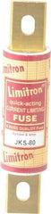 Cooper Bussmann - 600 VAC, 80 Amp, Fast-Acting General Purpose Fuse - Bolt-on Mount, 4-5/8" OAL, 200 (RMS) kA Rating, 1-1/8" Diam - All Tool & Supply