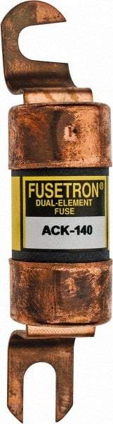 Cooper Bussmann - 140 Amp Time Delay Fast-Acting Forklift & Truck Fuse - 72VAC, 72VDC, 4.72" Long x 1" Wide, Littelfuse CCK140, Bussman ACK-140, Ferraz Shawmut ACK140 - All Tool & Supply