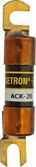 Cooper Bussmann - 20 Amp Time Delay Fast-Acting Forklift & Truck Fuse - 125VAC, 125VDC, 3.07" Long x 0.5" Wide, Littelfuse CCK020, Bussman ACK-20, Ferraz Shawmut ACK120 - All Tool & Supply