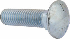 Value Collection - 5/8-11 UNC 2-1/4" Length Under Head, Standard Square Neck, Carriage Bolt - Grade 5 Steel, Zinc-Plated Finish - All Tool & Supply