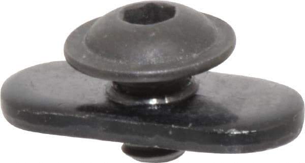 80/20 Inc. - 0.325" High, Open Shelving Flanged Button Head Socket Cap Screw - Zinc, Use with Series 10 & 15 - Reference P - All Tool & Supply