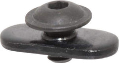 80/20 Inc. - 0.325" High, Open Shelving Flanged Button Head Socket Cap Screw - Zinc, Use with Series 10 & 15 - Reference P - All Tool & Supply