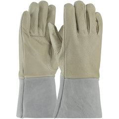 ‎75-320/M/RHO Welders / Foundry Glove - Mig Tig - Top Grain Pigskin - Split Leather GT Cuff - Sewn w/Kevlar - RHO - Exact Industrial Supply