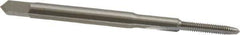 Made in USA - #2-56 UNC 2B 2 Flute Bright Finish Solid Carbide Straight Flute Standard Hand Tap - Plug, Right Hand Thread, 1-3/4" OAL, 7/16" Thread Length, H2 Limit, Oversize - Exact Industrial Supply