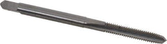 Made in USA - #6-40 UNF 2B/3B 3 Flute Bright Finish Solid Carbide Straight Flute Standard Hand Tap - Plug, Right Hand Thread, 2" OAL, 11/16" Thread Length, H2 Limit, Oversize - Exact Industrial Supply