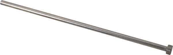 Gibraltar - 7/32" Pin Diam, 13/32" Head Diam x 3/16" Head Height, 8" OAL, Straight Ejector Pin - Steel, 7-13/16" Pin Length - All Tool & Supply