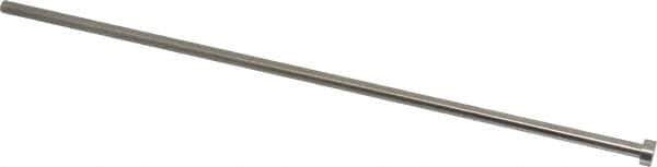 Gibraltar - 1/4" Pin Diam, 7/16" Head Diam x 3/16" Head Height, 12" OAL, Straight Ejector Pin - Steel, 11-13/16" Pin Length - All Tool & Supply