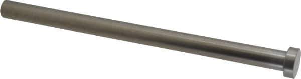 Gibraltar - 1/2" Pin Diam, 3/4" Head Diam x 1/4" Head Height, 8" OAL, Straight Ejector Pin - Steel, 7-3/4" Pin Length - All Tool & Supply