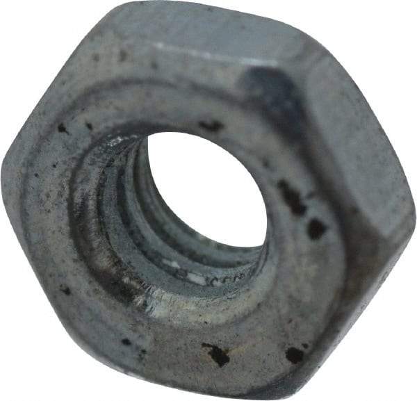 Value Collection - M2.5x0.45 Steel Right Hand Hex Nut - 4mm Across Flats, 1.6mm High, Zinc-Plated Finish - All Tool & Supply