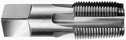 OSG - 1-1/2 - 11-1/2 NPT Thread, 7 Flute Standard Pipe Tap - 4-1/4" OAL, 1-3/4" Thread Length, 1-1/2" Shank Diam, Oxide Finish, High Speed Steel - Exact Industrial Supply