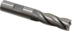 OSG - 5/8" Diam, Fine Pitch, 1-5/8" LOC, 4 Flute Cobalt Roughing Square End Mill - Uncoated, 3-3/4" OAL, 5/8" Shank Diam, Single End, Centercutting, 30° Helix - All Tool & Supply