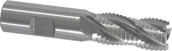 OSG - 3/4" Diam, Coarse Pitch, 1-5/8" LOC, 4 Flute Cobalt Roughing Square End Mill - Uncoated, 3-7/8" OAL, 3/4" Shank Diam, Single End, 30° Helix - All Tool & Supply