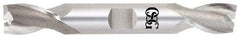 OSG - 11/16", 1-5/16" LOC, 3/4" Shank Diam, 5" OAL, 2 Flute, Cobalt Square End Mill - Double End, Uncoated, Spiral Flute, 30° Helix, Centercutting, Right Hand Cut, Right Hand Flute, Series 522 - All Tool & Supply