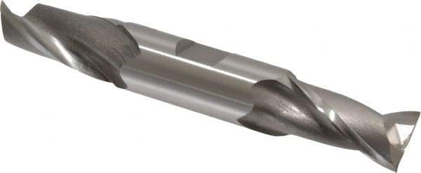 OSG - 18mm, 1-5/16" LOC, 3/4" Shank Diam, 5" OAL, 2 Flute, Cobalt Square End Mill - Double End, Uncoated, Spiral Flute, 30° Helix, Centercutting, Right Hand Cut, Right Hand Flute, Series 582 - All Tool & Supply