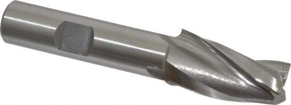 OSG - 5° Taper Angle per Side, 1/2" Small End Diam, 1-1/4" LOC, Cobalt 3 Flute Tapered Square End Mill - 3-1/4" OAL, 1/2" Shank Diam, Spiral Flute, 25° Helix - All Tool & Supply