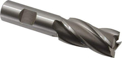 OSG - 29/32", 1-7/8" LOC, 3/4" Shank Diam, 4-1/8" OAL, 4 Flute, Cobalt Square End Mill - Single End, Uncoated, Spiral Flute, 30° Helix, Right Hand Cut, Right Hand Flute, Series 540 - All Tool & Supply