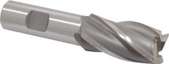 OSG - 31/32", 1-7/8" LOC, 3/4" Shank Diam, 4-1/8" OAL, 4 Flute, Cobalt Square End Mill - Single End, Uncoated, Spiral Flute, 30° Helix, Right Hand Cut, Right Hand Flute, Series 540 - All Tool & Supply