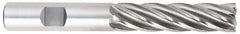 OSG - 7/8", 3-1/2" LOC, 7/8" Shank Diam, 5-3/4" OAL, 4 Flute, Cobalt Square End Mill - Single End, Uncoated, Spiral Flute, 30° Helix, Centercutting, Right Hand Cut, Right Hand Flute, Series 546 - All Tool & Supply