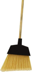 O-Cedar - 12" Wide, Beige PET Bristles, 48" Metal Handle, Angled Broom - Flagged - All Tool & Supply