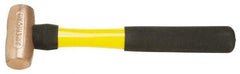 American Hammer - 2 Lb Head Nonsparking Mallet - 12" OAL, 11" Long Fiberglass Handle - All Tool & Supply