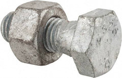 Value Collection - 5/8-11 Thread, 1-3/4" Length Under Head, Steel Hex Head Bolt - Hot Dipped Galvanized Coated, UNC Thread, ASTM A325 - All Tool & Supply