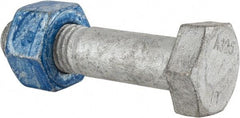 Value Collection - 3/4-10 Thread, 3-1/4" Length Under Head, Steel Hex Head Bolt - Hot Dipped Galvanized Coated, UNC Thread, ASTM A325 - All Tool & Supply