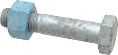 Value Collection - 3/4-10 Thread, 3-3/4" Length Under Head, Steel Hex Head Bolt - Hot Dipped Galvanized Coated, UNC Thread, ASTM A325 - All Tool & Supply