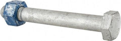 Value Collection - 3/4-10 Thread, 6" Length Under Head, Steel Hex Head Bolt - Hot Dipped Galvanized Coated, UNC Thread, ASTM A325 - All Tool & Supply