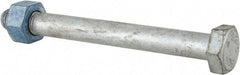 Value Collection - 3/4-10 Thread, 7-1/2" Length Under Head, Steel Hex Head Bolt - Hot Dipped Galvanized Coated, UNC Thread, ASTM A325 - All Tool & Supply