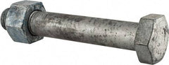 Value Collection - 1-1/4 - 7 Thread, 8" Length Under Head, Steel Hex Head Bolt - Hot Dipped Galvanized Coated, UNC Thread, ASTM A325 - All Tool & Supply